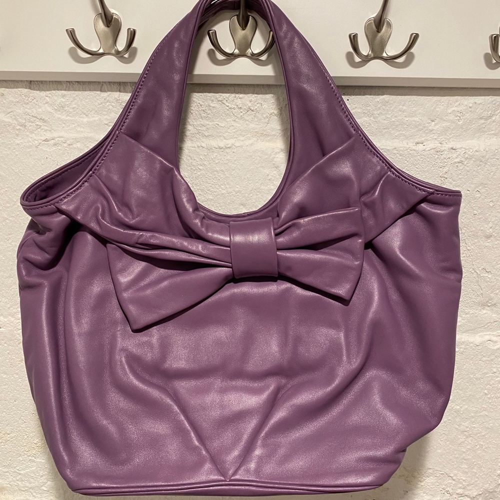 kate spade lavender bow handbag